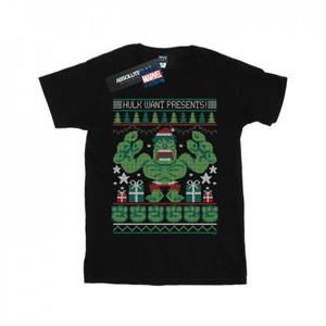 Marvel Boys Hulk Want presenteert Fair Isle T-shirt