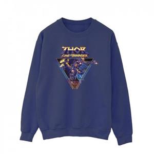 Marvel Thor Love And Thunder-logo driehoekig sweatshirt voor heren