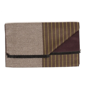 Tresanti Busto | fishbone-stripe double face viscose scarf |