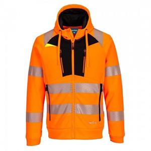 Portwest Heren DX4 Hi-Vis Veiligheidshoodie met volledige ritssluiting