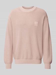 Boss Orange Gebreide pullover met labeldetail, model 'Acircolo'