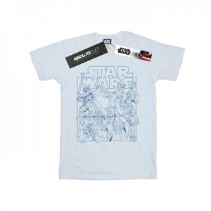 Star Wars jongens geschetst schets T-shirt