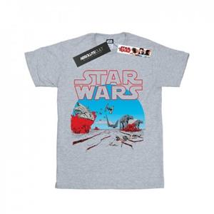 Star Wars Boys de laatste Jedi actiescène T-shirt