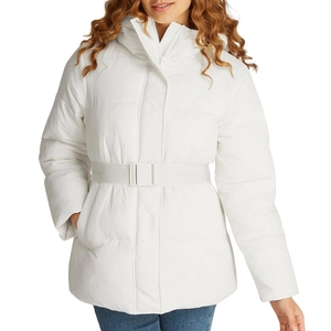 Calvin Klein Logo Belt Puffer Winterjas Dames