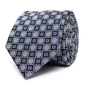 Tresanti Donell | silk tie with small medallion |