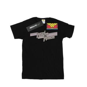 DC Comics Boys Wonder Woman Lines-logo T-shirt