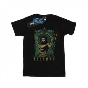 DC Comics jongens Aquaman ingelijst drietand T-shirt