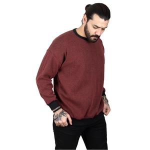 DeepSea Çizgi Desenli Örme Kumaş Bisiklet Yaka Erkek Sweatshirt 2303154