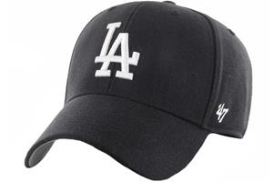 47 BRAND 47 Merk Los Angeles Dodgers Cap, Unisex zwarte pet