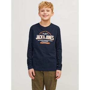 Jack & Jones Junior Shirt met lange mouwen JJELOGO TEE LS O-NECK 2 COL NOOS JNR