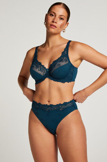 Hunkemöller Hochgeschnittener Slip Diva Blau