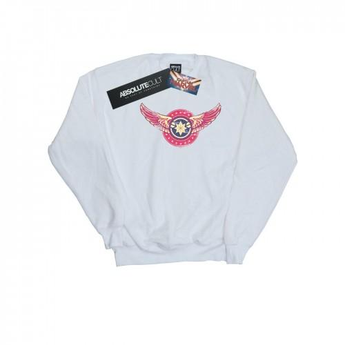 Marvel Girls Captain  Wings Patch-sweatshirt