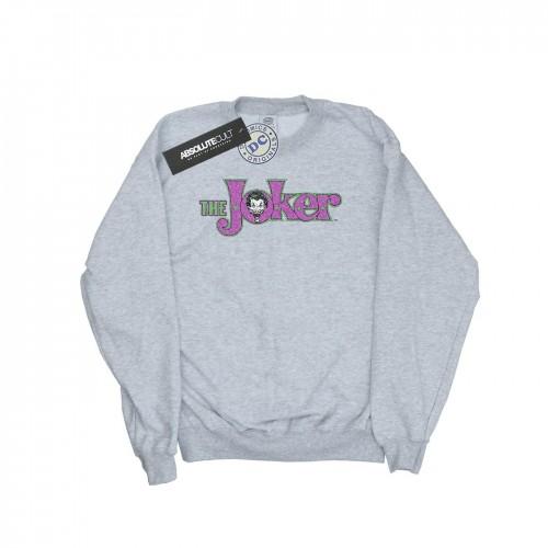 DC Comics Girls The Joker Crackle-logo sweatshirt