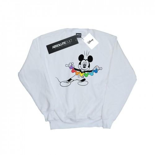 Disney Mickey Mouse-sweatshirt met regenboogketting voor meisjes