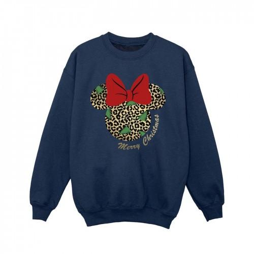 Disney meisjes Minnie Mouse luipaard kerstsweater