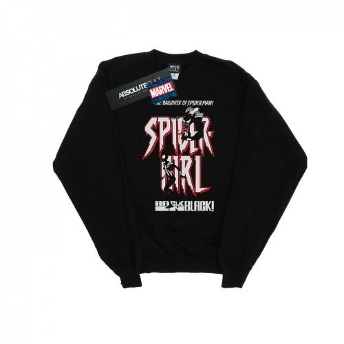 Marvel Girls Spider-Girl terug in zwart sweatshirt