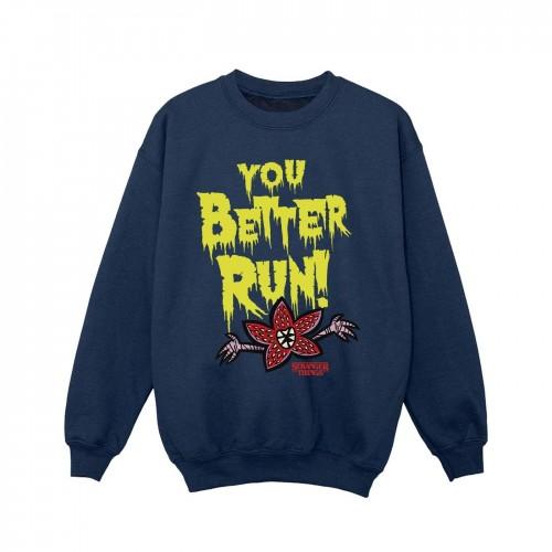 Pertemba FR - Apparel Netflix Girls Stranger Things You Better Run-sweatshirt