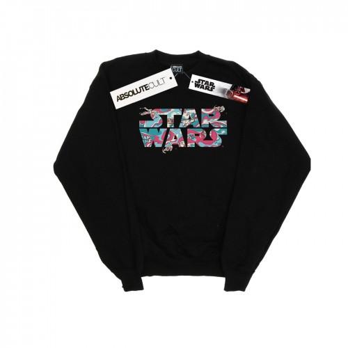 Star Wars Girls Wavy Ship Logo Sweatshirt