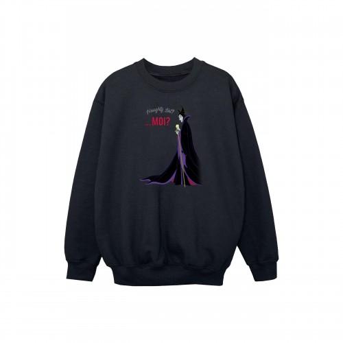 Disney Girls Maleficent Christmas Naughty List-sweatshirt