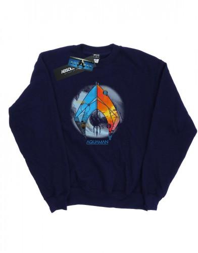 DC Comics jongens Aquaman tropisch logo sweatshirt