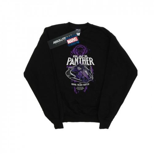 Marvel Boys Black Panther Talon Fighter Badge-sweatshirt