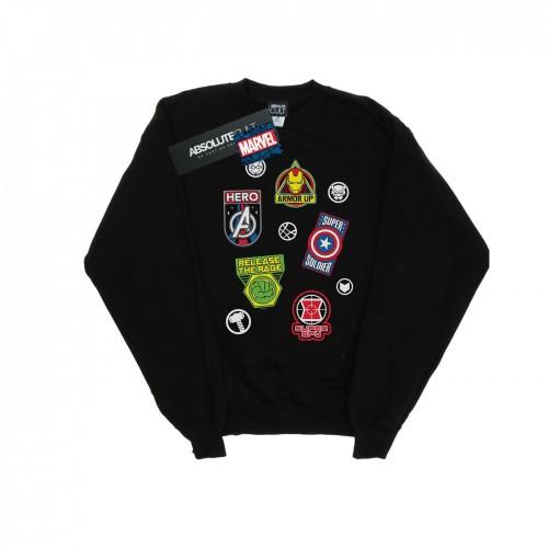 Marvel Boys Avengers Held Badges Sweatshirt