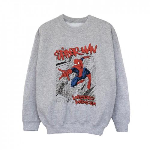 Marvel Boys Spider-Man Sketch City-sweatshirt