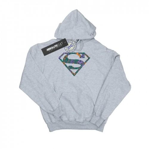 DC Comics jongens Superman bloemenlogo 1 hoodie