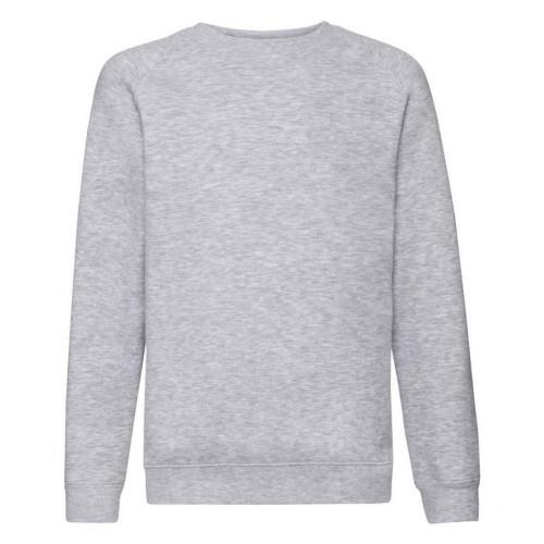 Fruit Of The Loom Childrens/Kids Premium Heather Raglan Sweatshirt