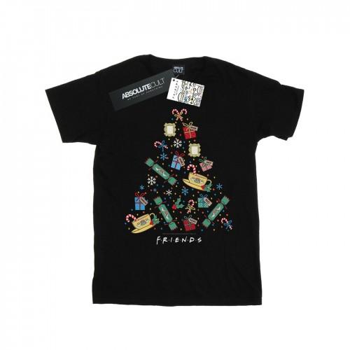 Friends Vrienden meisjes kerstboom katoenen T-shirt