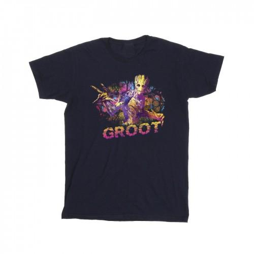 Marvel Girls Guardians Of The Galaxy Abstract Groot katoenen T-shirt