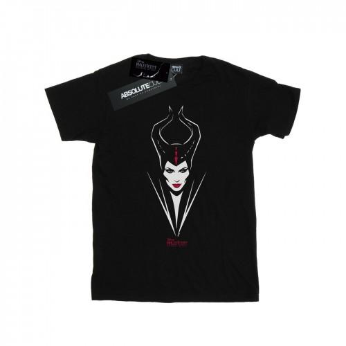 Disney Girls Maleficent Mistress Of Evil Face katoenen T-shirt