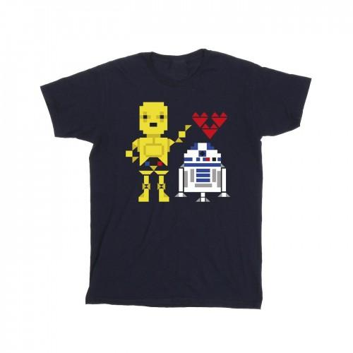 Star Wars meisjes hart robot katoenen T-shirt