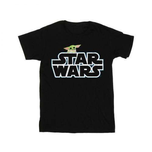 Star Wars Girls The Mandalorian The Child Logo Cotton T-Shirt