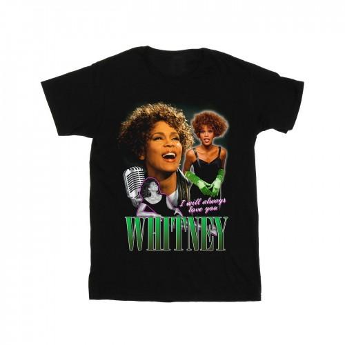 Pertemba FR - Apparel Whitney Houston Girls I Will Always Love You Homage katoenen T-shirt