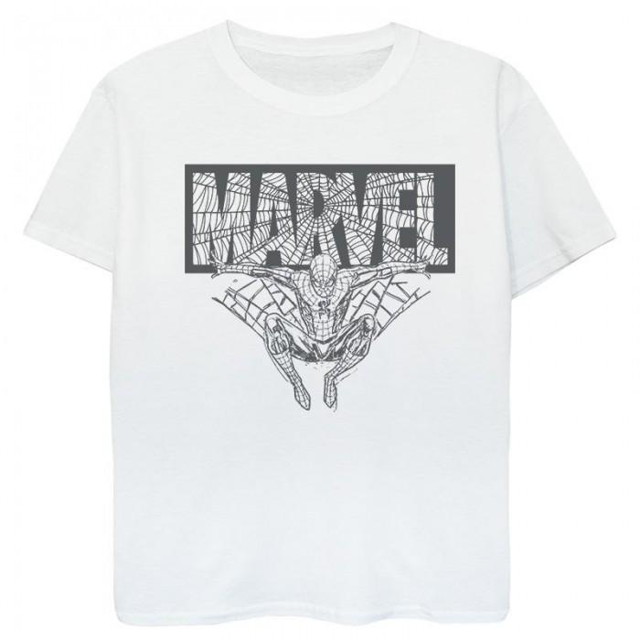 Marvel Spider-Man -logo-T-shirt voor jongens