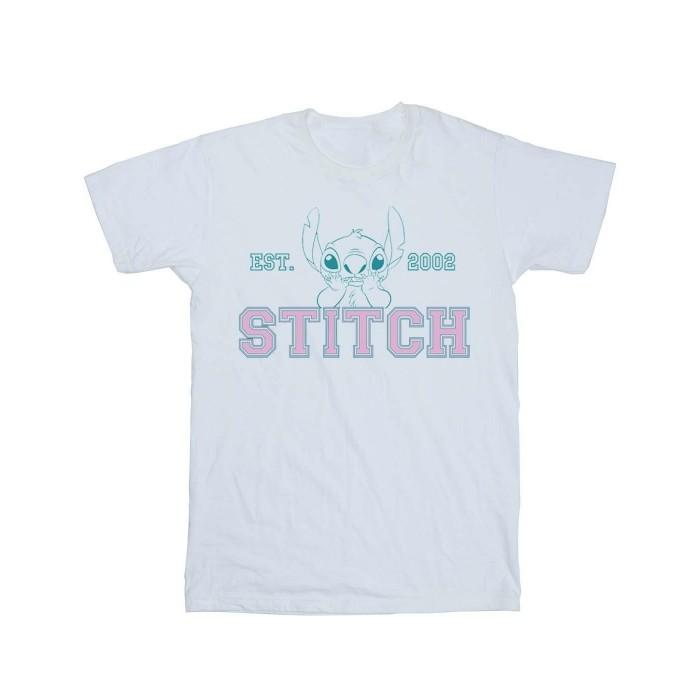 Disney Lilo en Stitch collegiaal pastel T-shirt voor jongens