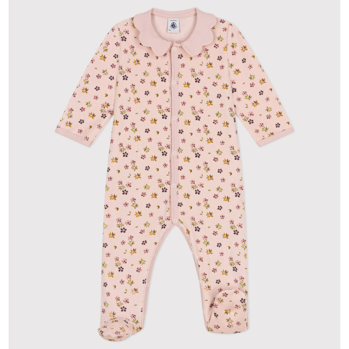 PETIT BATEAU Pyjama in bedrukt fluweel