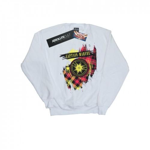 Marvel Heren Captain  Tartan Patch Sweatshirt