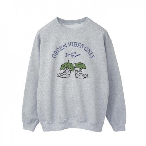 Disney Heren Chip Â'n Dale Green Vibes Only Sweatshirt