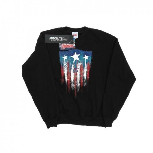 Marvel heren Captain America vlag schild sweatshirt