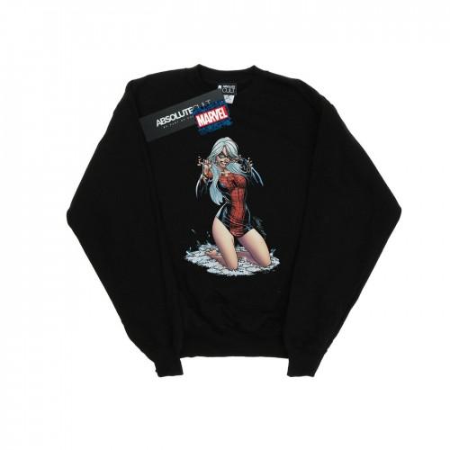 Marvel heren sweatshirt met zwarte kat spinpak