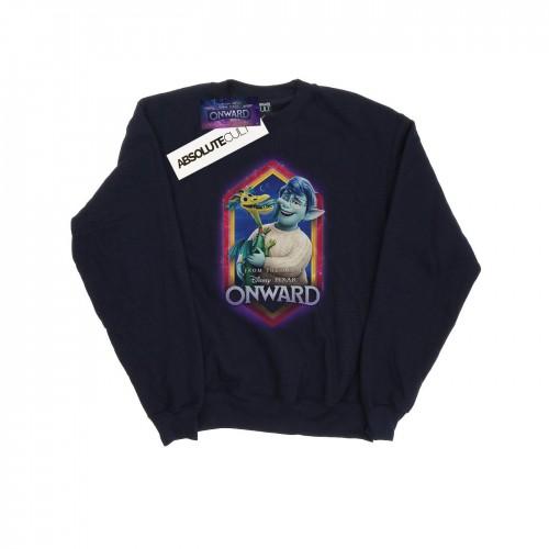 Disney Heren Voorwaarts Laurel en Blazey Crest Sweatshirt