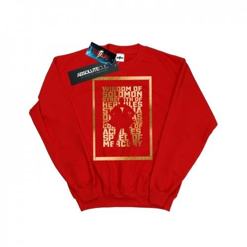 DC Comics Shazam herensweater met gouden tekst