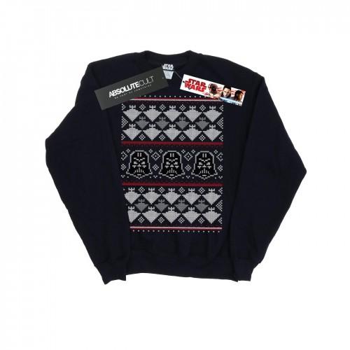 Star Wars Heren Kerst Vader Imperial Starship Fair Isle Sweatshirt