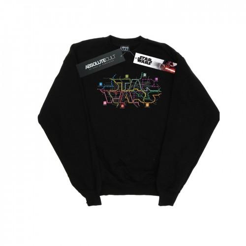 Star Wars Heren Metro Kaart Logo Sweatshirt