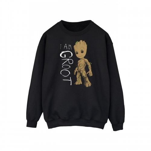 Marvel Heren Guardians of the Galaxy I Am Groot Scribbles Sweatshirt