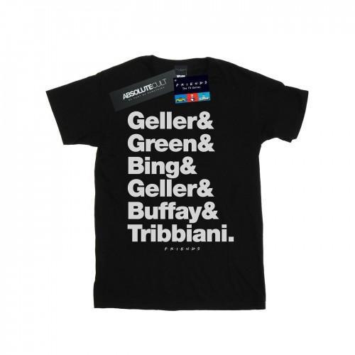 Friends Vrienden jongens achternamen tekst T-shirt