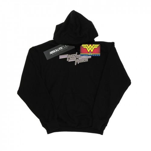 DC Comics Boys Wonder Woman Lines-logo hoodie