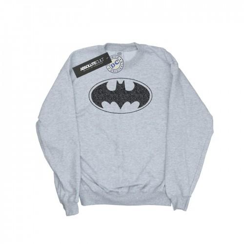 DC Comics Batman-sweatshirt met één kleur logo voor jongens